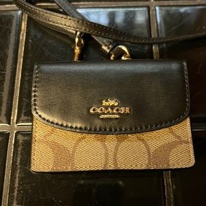 Coach crossbody card holder